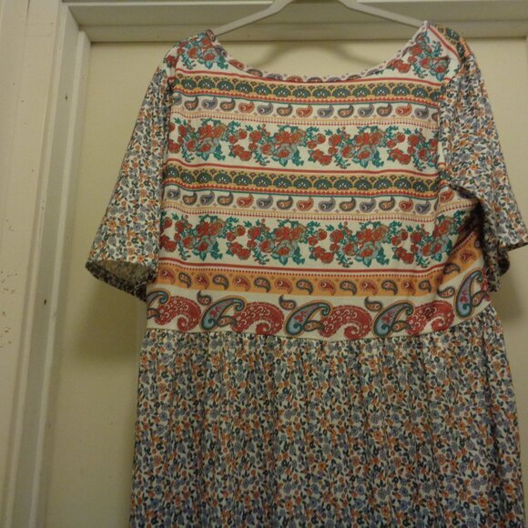 BOHEMIAN DREAMER GIRLPAISLEYS & FLOWERS MAXI SOFT DRESS 2 X - Picture 4 of 6